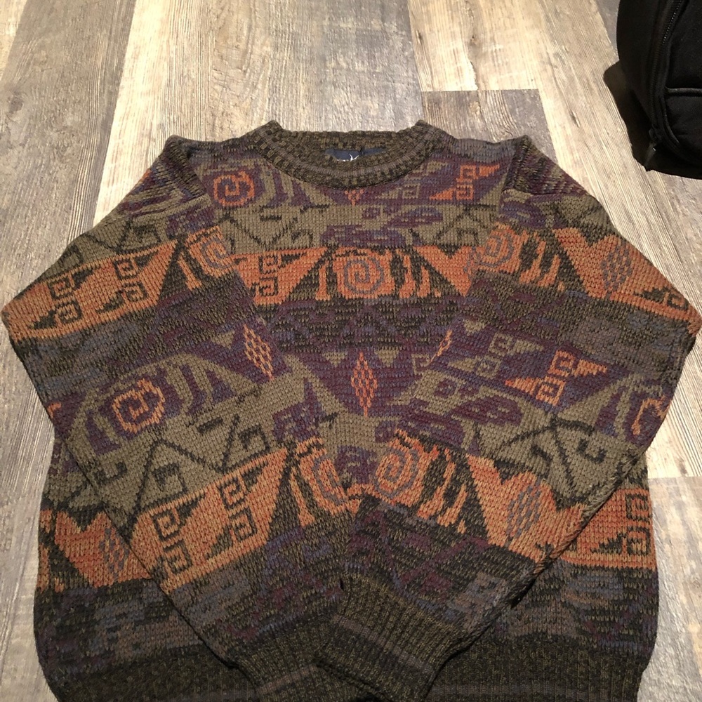 Multi colour knitted sweater